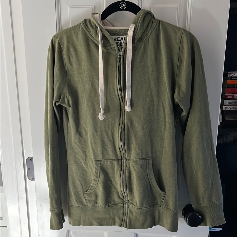 Threads 4 Thought Olive Green Hoodie